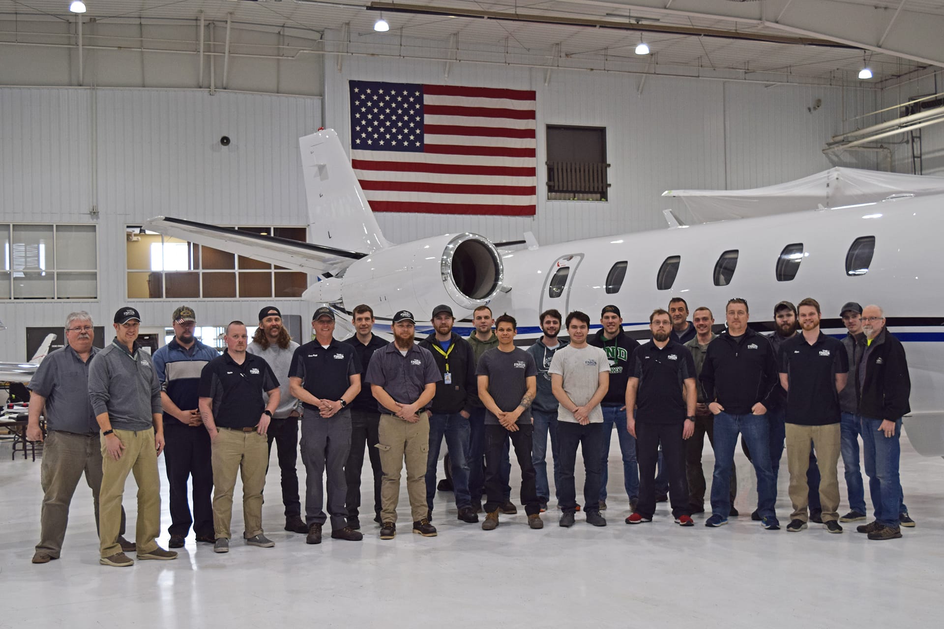 2023 FAA Diamond Award Fargo Jet Center Maintenance Team