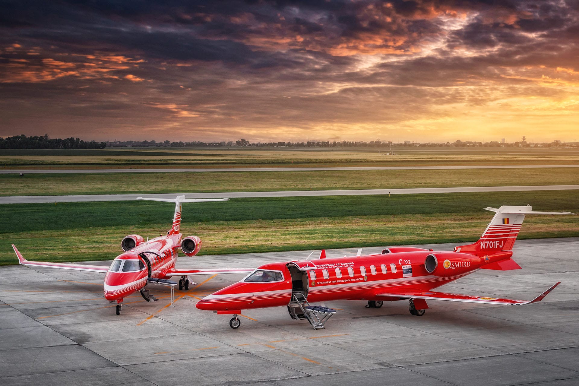 romania learjet 74 air medical fargo jet center