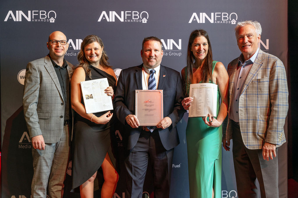 Fargo Jet Center and Premier Jet Center at the AIN Awards.